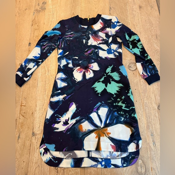 Closet London Vibrant Blue Floral Tunic Dress 4 - Picture 1 of 8